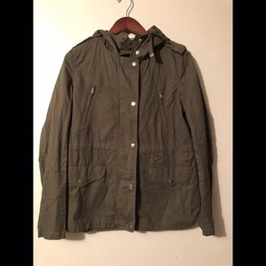 Women's army green utility jacket Sm